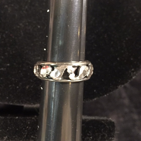 Lori Bonn Silver & Emerald Green Tourmaline Ring - Picture 4 of 5